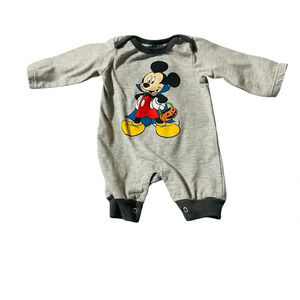 Disney NB Vampire Mickey Mouse Long Sleeve Romper